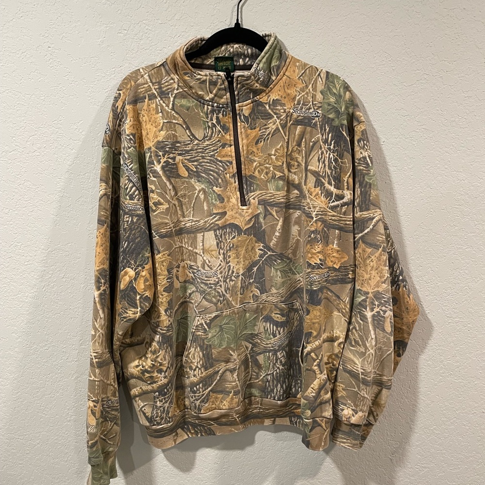 Vintage Cabela’s Camo quarter zip sweatshirt